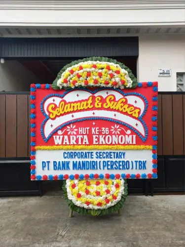 Papan Bunga Opening kayu bongkok