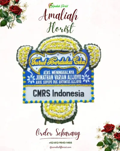 Papan Bunga Duka kayu bongkok